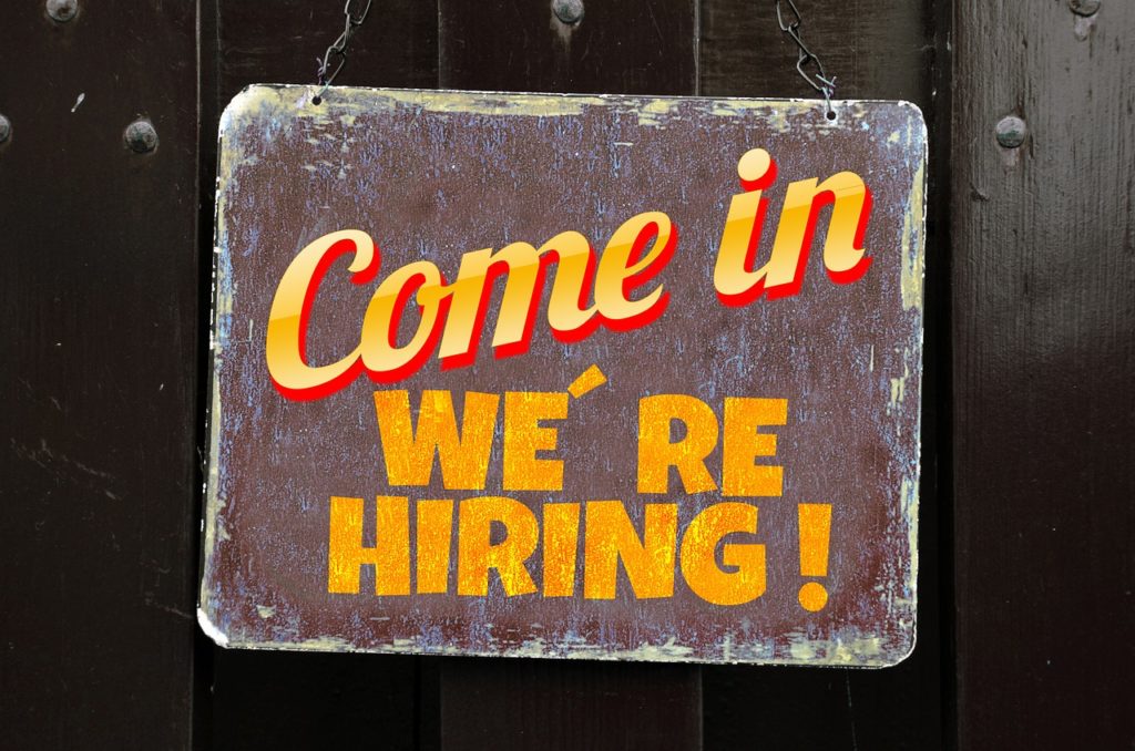 hiring sign