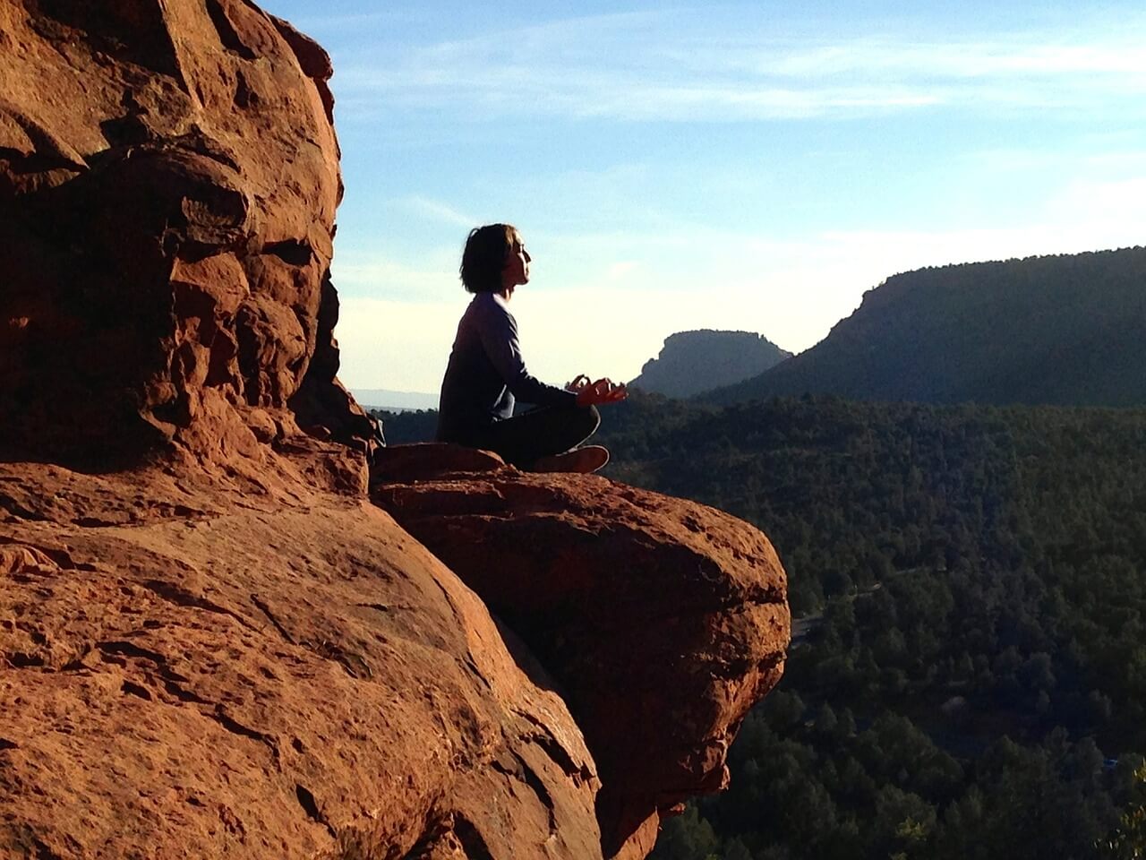 woman meditating