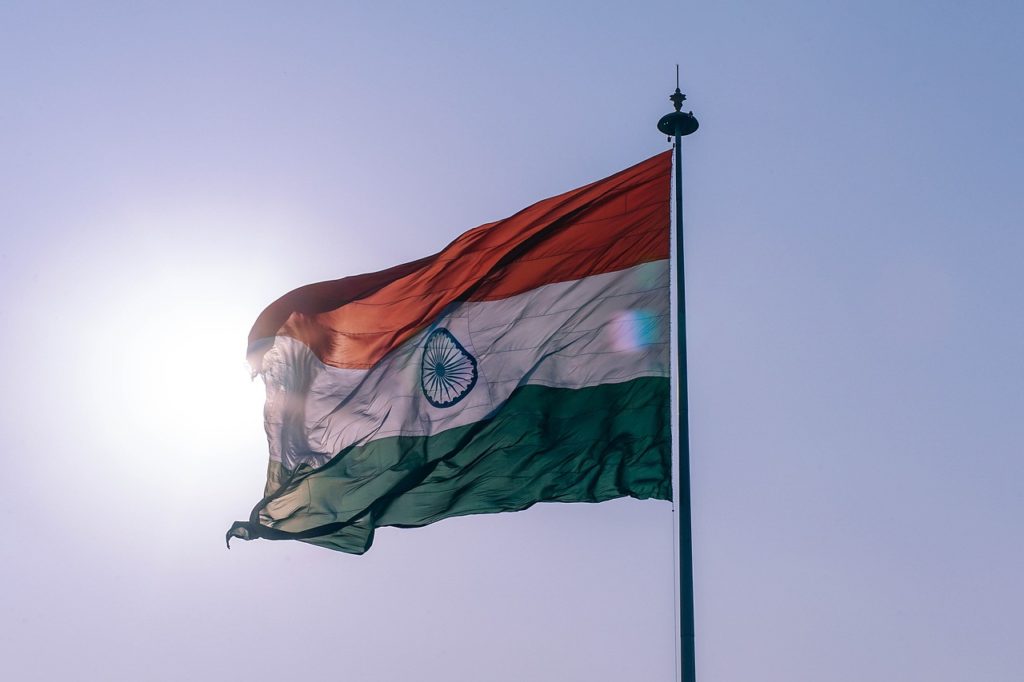 Delhi, India flag