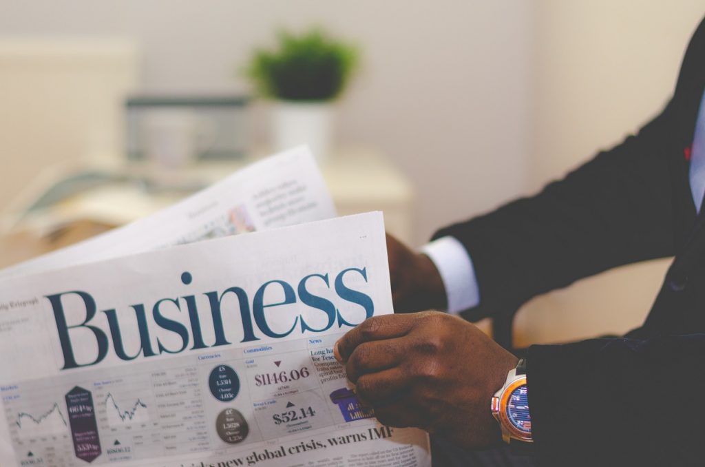 Businessman looking at stocks in Isracann Biosciences 