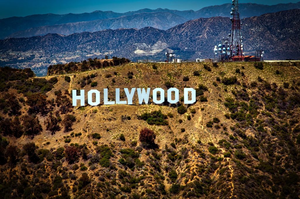 Hollywood sign representing cannabis businesses in California