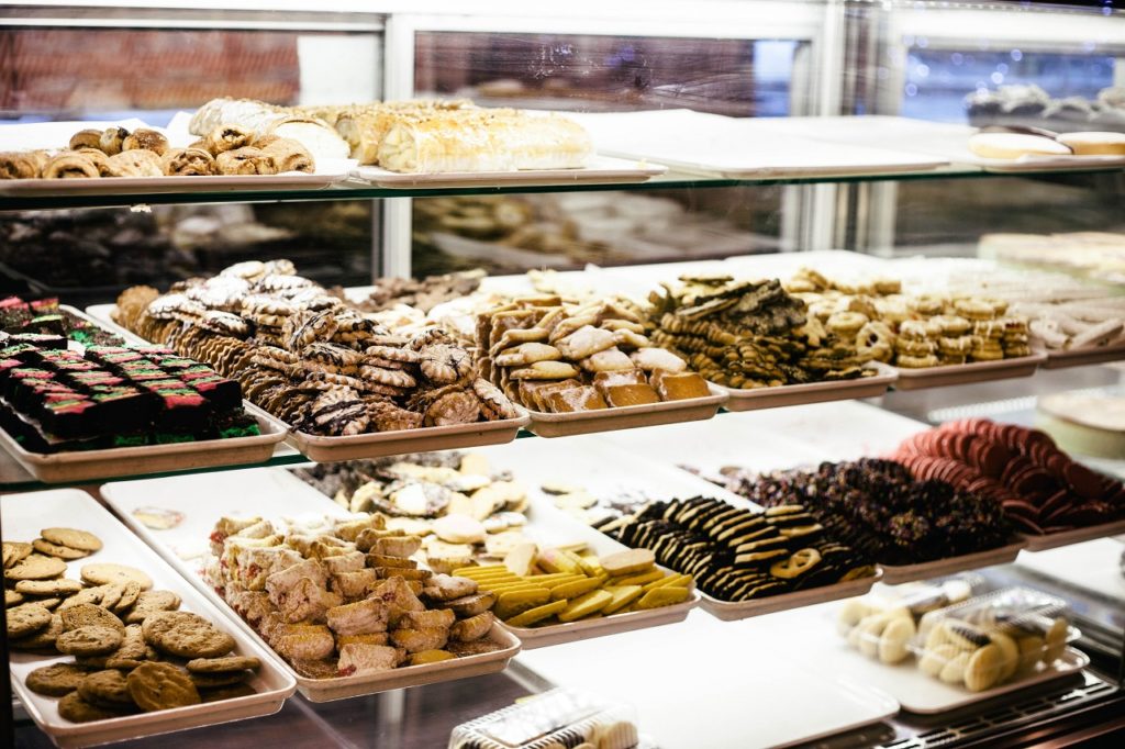 pastries on display to represent cannabis-infused foods.