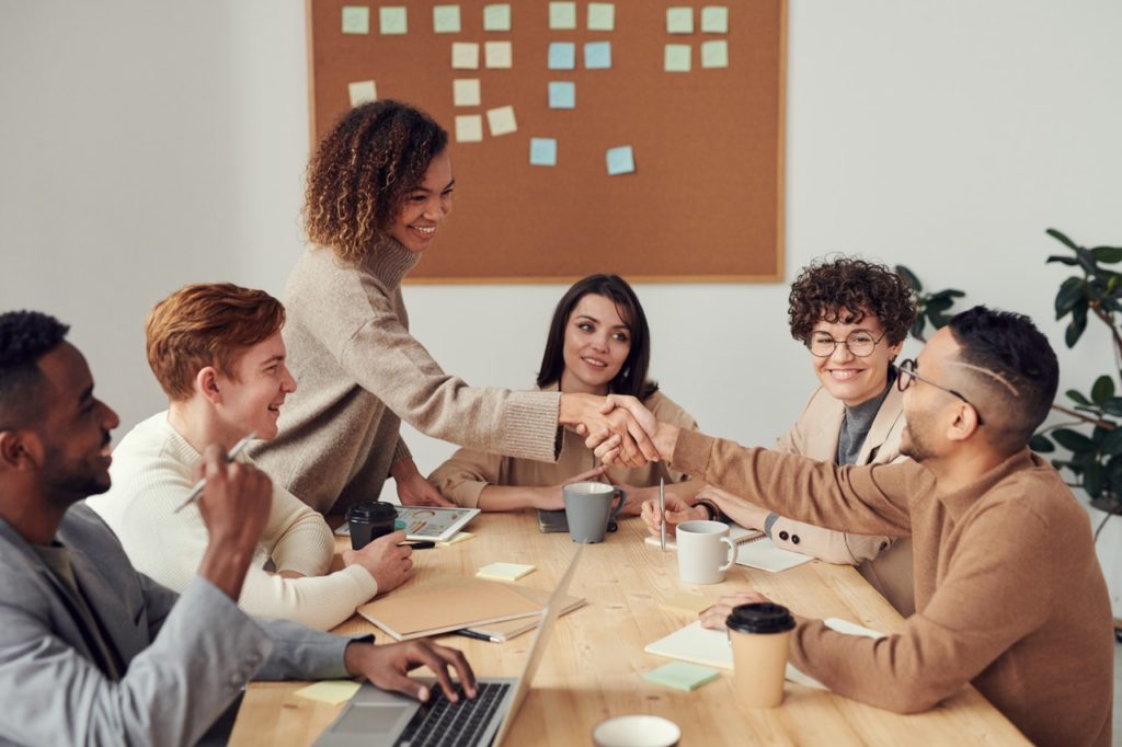 A meeting depicting Aurora Cannabis Inc. company.