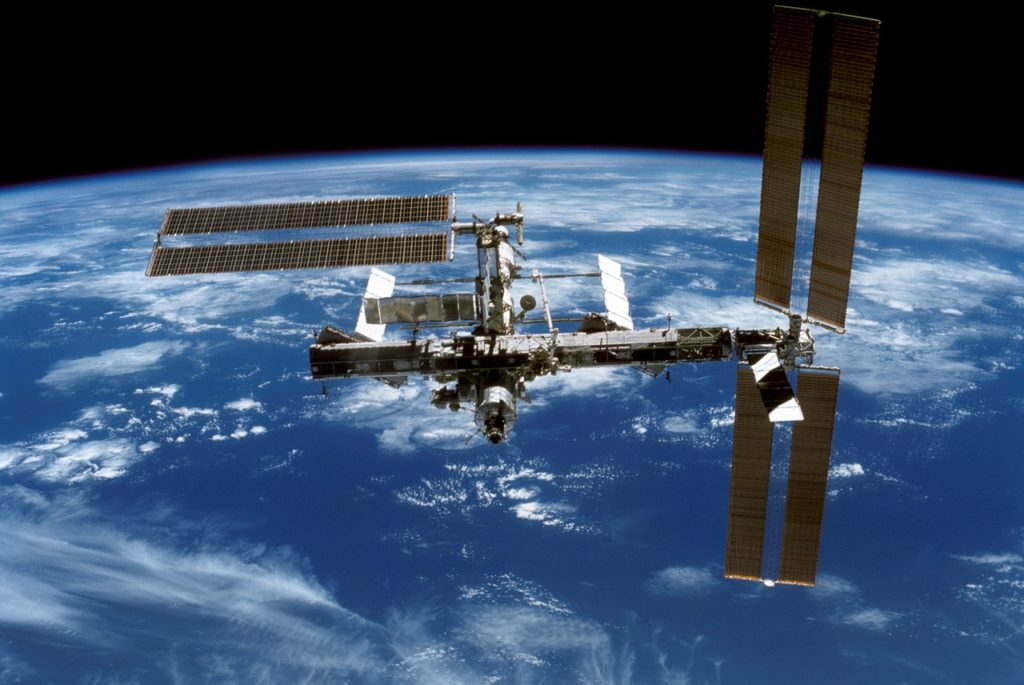 The ISS awaiting the SpaceX cannabis shipment