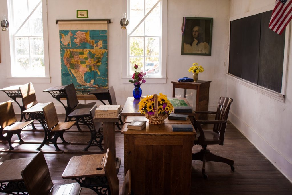 A classroom representing the location of the cannabis clinic in Martinez