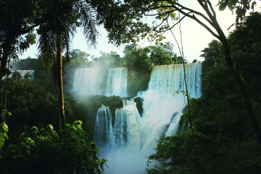 a picture of argentina falls representing growing cannabis in Argentina