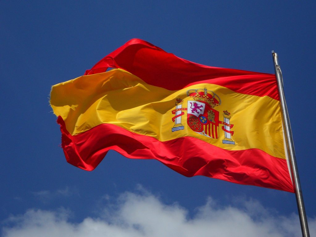This picture shows the flag of Spain