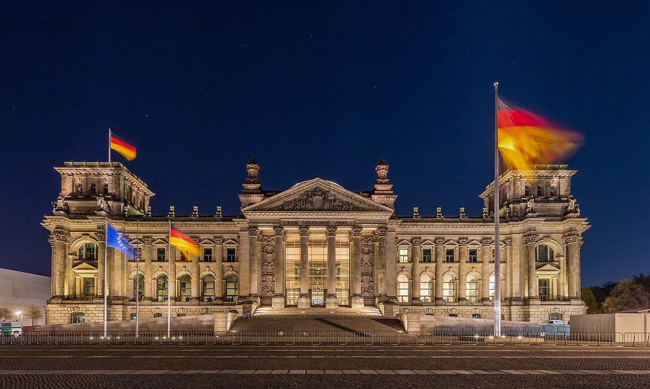 The German Bundestag where German deputies debated the cannabis bill