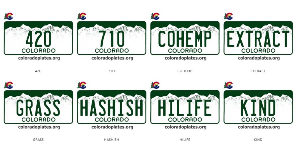 Colorado Residents Can Buy License Plates With Cannabis-Related Slogans
