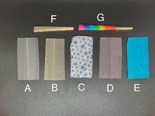 Sample of rolling papers tested for heavy metals